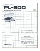 Pioneer-PL-600-Owners-Manual