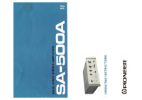 Pioneer-SA-500A-Owners-Manual