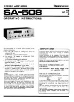 Pioneer-SA-508-Owners-Manual