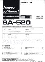 Pioneer-SA-520-Service-Manual 
