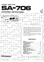 Pioneer-SA-706-Owners-Manual