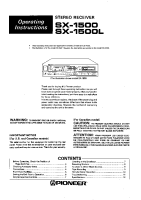 Pioneer-SX-1500-Owners-Manual