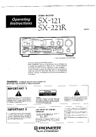 Pioneer-SX-21-Owners-Manual