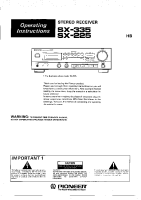 Pioneer-SX-335-Owners-Manual