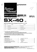 Pioneer-SX-40-Service-Manual