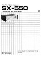Pioneer-SX-550-Owners-Manual