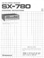 Pioneer-SX-780-Owners-Manual