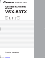 Pioneer-VSX-53TX-Owners-Manual