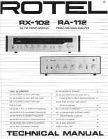 Rotel-RA-112-RX-102-Service-Manual 