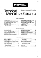 Rotel-RA-314-RA-414-Service-Manual