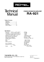Rotel-RA-921-Service-Manual 