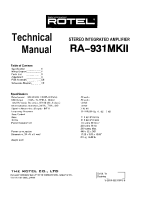 Rotel-RA-931-Mk2-Service-Manual 