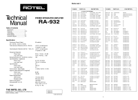 Rotel-RA-932-Service-Manual