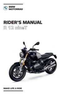 BMW R 12 nineT - Owners Manual EN 2025 